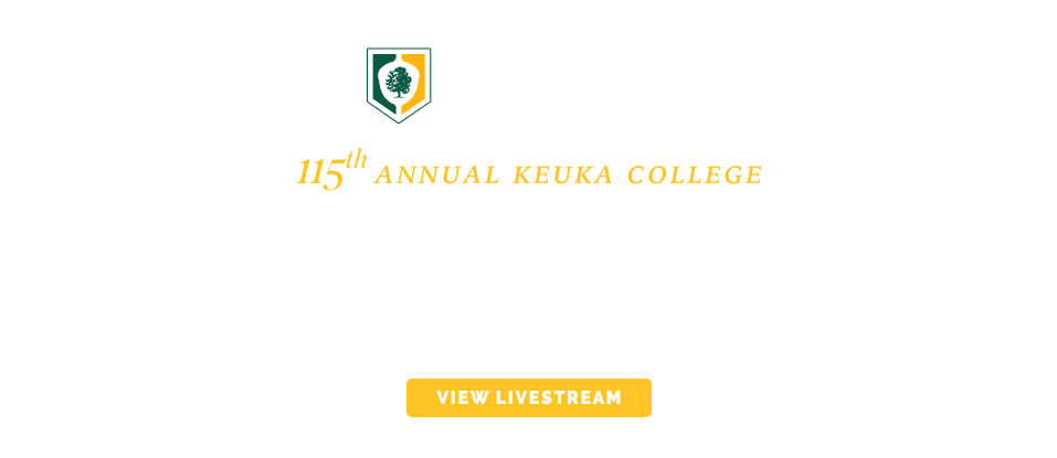 115th Annual Keuka College Commencement Saturday, May 18 10 a.m.